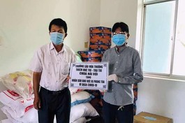 Bình Thuận: Chùa Hải Hội ủng hộ nhu yếu phẩm đến bà con nơi đang bị phong tỏa