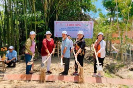 Nhóm thiện nguyện khởi công xây cầu bê-tông tại Trà Vinh