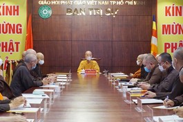 Ban Thường trực Ban Trị sự GHPGVN TP.HCM đã họp, thảo luận hoạt động Phật sự, chuẩn bị tổ chức Đại lễ Phật đản