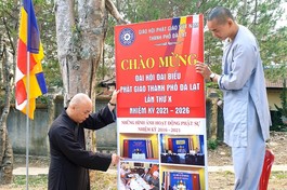 Lâm Đồng: Công tác chuẩn bị Đại hội đại biểu Phật giáo TP.Đà Lạt lần thứ X