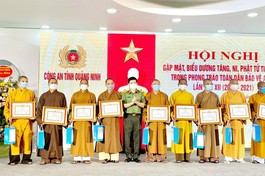 Quảng Ninh: Biểu dương Tăng, Ni, Phật tử trong toàn dân bảo vệ trật tự