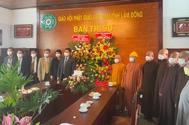 Lâm Đồng: Lãnh đạo tỉnh chúc mừng nhân Kỷ niệm 40 năm thành lập GHPGVN