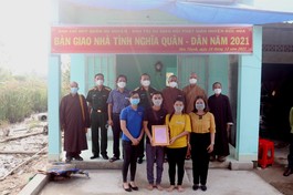 Bàn giao nhà mới đến gia đình ông Nguyễn Văn Hiệp