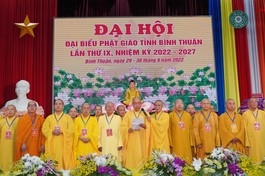 Đại hội đại biểu Phật giáo tỉnh Bình Thuận lần IX, nhiệm kỳ 2022-2027 