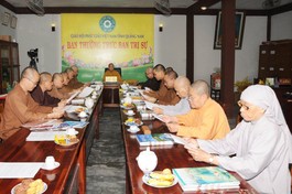 Ban Thường trực Ban Trị sự Phật giáo tỉnh Quảng Nam họp triển khai công tác Phật sự