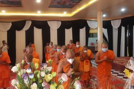 Lễ truy niệm, cung thỉnh kim quan Trưởng lão Hòa thượng Lý Sân nhập bảo tháp