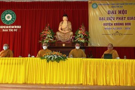 Đắk Lắk: Đại hội đại biểu Phật giáo huyện Krông Buk lần thứ II (2021-2026)