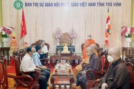 Trà Vinh: Chủ tịch Ủy ban MTTQVN tỉnh thăm, chúc mừng Kỷ niệm 40 năm thành lập GHPGVN