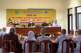Học viện Phật giáo VN tại Huế: 34 học viên bảo vệ đề cương luận văn Thạc sĩ Phật học
