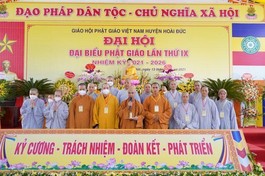 Hà Nội: Đại hội đại biểu Phật giáo huyện Hoài Đức lần thứ IX, nhiệm kỳ 2021-2026