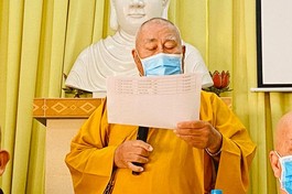 Ban Trị sự Phật giáo tỉnh Tiền Giang tổ chức phiên họp mở rộng tại chùa Vĩnh Tràng