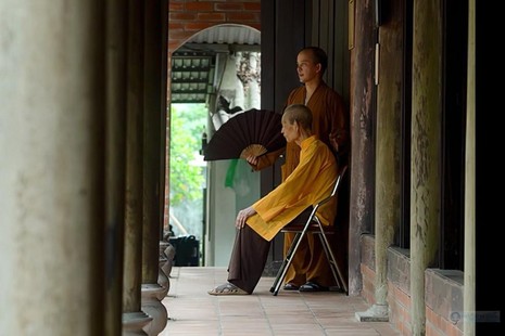 Đức Đại lão Hoà thượng tại Tổ đình Viên Minh