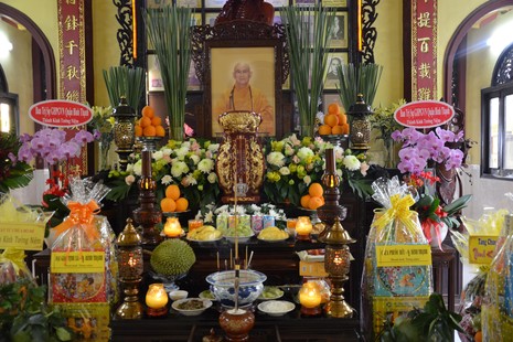 Di ảnh cố Hòa thượng Thích Thiện Bình tại Tổ đường chùa Bửu Liên