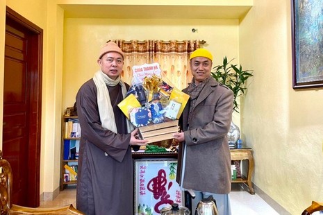 Thanh Hóa: Thượng tọa Thích Tâm Đức thăm và chúc Tết Ban Trị sự Phật giáo các huyện