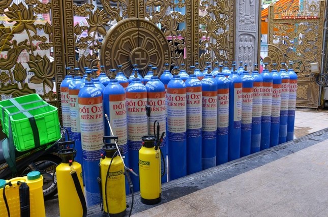 Lãnh đạo Giáo hội thăm các cơ sở hỗ trợ tuyến đầu chống dịch của Phật giáo tại TP.HCM ảnh 30