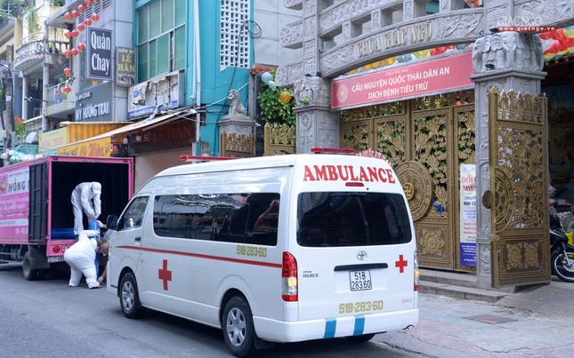 Lãnh đạo Giáo hội thăm các cơ sở hỗ trợ tuyến đầu chống dịch của Phật giáo tại TP.HCM ảnh 27