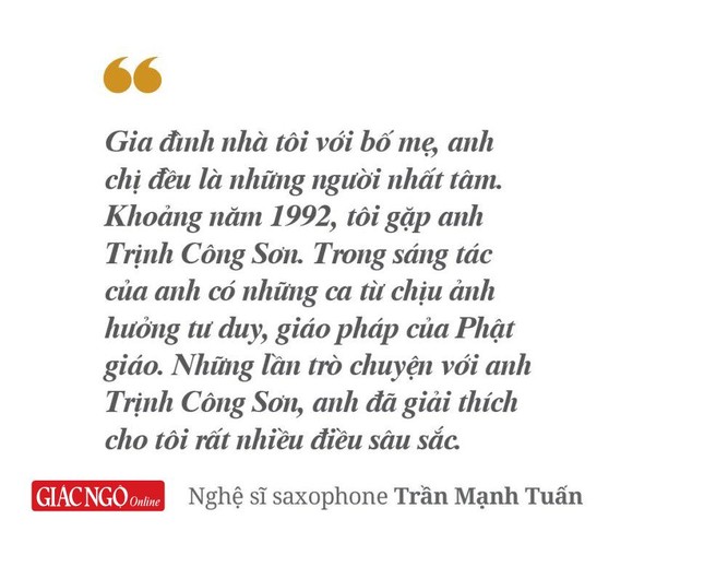 Nghệ sĩ Trần Mạnh Tuấn: “Nhờ đạo Phật tôi hiểu thêm rằng cuộc sống cần có sự sẻ chia” ảnh 2