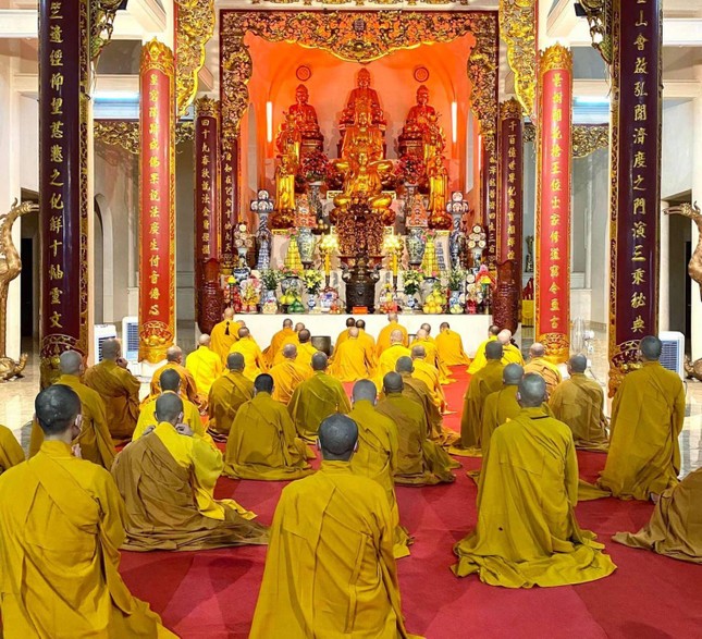 Nam Định: Lễ tạ pháp của hành giả trường hạ Trúc Lâm Thiên Trường ảnh 1