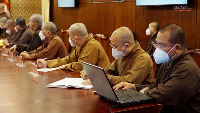 TP.HCM: Ban Thường trực Ban Trị sự họp, chuẩn bị tổng kết hoạt động Phật sự năm 2021 ảnh 7