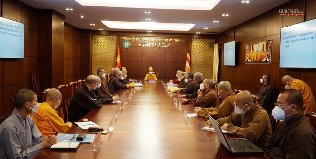 TP.HCM: Ban Thường trực Ban Trị sự họp, chuẩn bị tổng kết hoạt động Phật sự năm 2021 ảnh 9