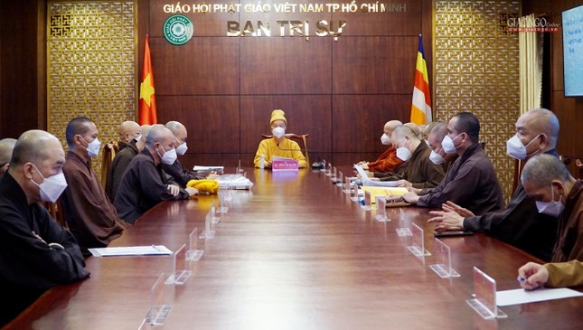 TP.HCM: Ban Thường trực Ban Trị sự họp, chuẩn bị tổng kết hoạt động Phật sự năm 2021 ảnh 8