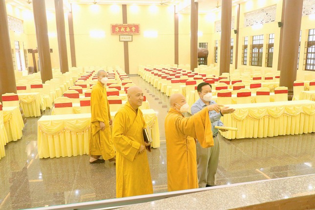 Hòa thượng Thích Thiện Nhơn khảo sát công tác tổ chức đại hội của Phật giáo Bình Dương ảnh 4