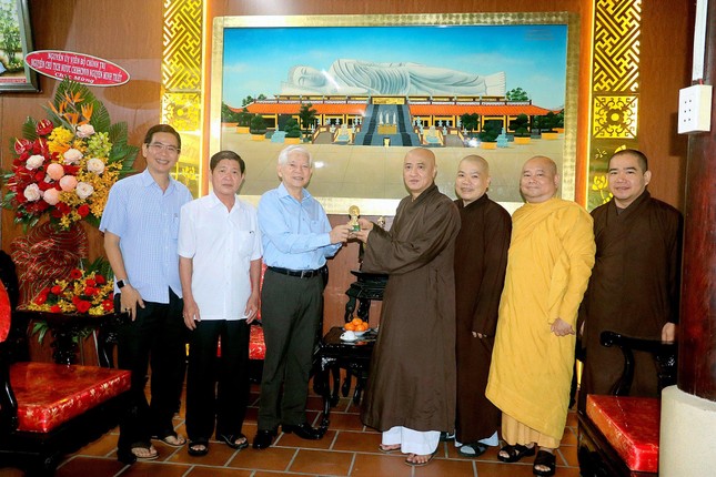  Ông Nguyễn Minh Triết thăm lãnh đạo Ban Trị sự Phật giáo tỉnh Bình Dương trước thềm đại hội ảnh 2