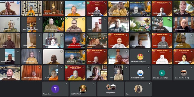 Ban Hoằng pháp Trung ương tổng kết Phật sự năm 2021 trực tuyến ảnh 2