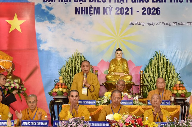 Bình Phước: Đại hội đại biểu Phật giáo huyện Bù Đăng lần thứ IV, nhiệm kỳ 2021-2026 ảnh 3