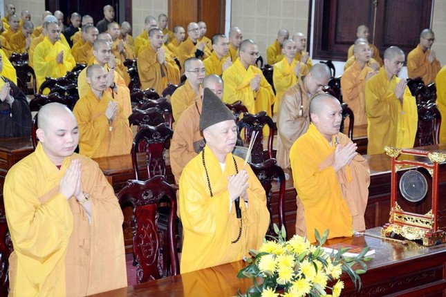 Học viện Phật giáo VN tại TP.Hà Nội, đại diện Thiền phái Trúc Lâm tưởng niệm Đức Pháp chủ GHPGVN ảnh 3