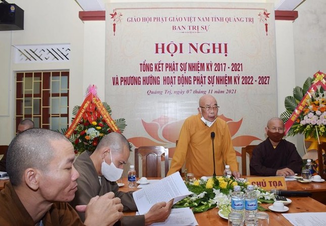 Quảng Trị: Hội nghị tổng kết Phật sự nhiệm kỳ 2017-2021, triển khai phương hướng sắp tới ảnh 3