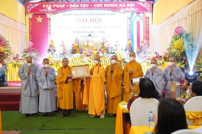 Hà Nội: Đại hội Phật giáo quận Bắc Từ Liêm nhiệm kỳ 2021-2026 thành công viên mãn ảnh 4