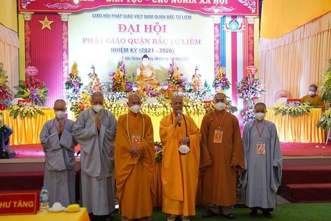 Hà Nội: Đại hội Phật giáo quận Bắc Từ Liêm nhiệm kỳ 2021-2026 thành công viên mãn ảnh 5