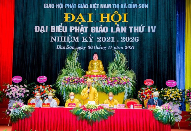 Thanh Hóa: Đại đức Thích Tâm Chính tiếp tục làm Trưởng ban Trị sự GHPGVN thị xã Bỉm Sơn (2021-2026) ảnh 5