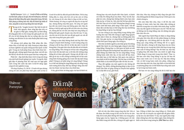 Thiền sư Pomnyun: Đối mặt với thách thức giãn cách trong đại dịch ảnh 1