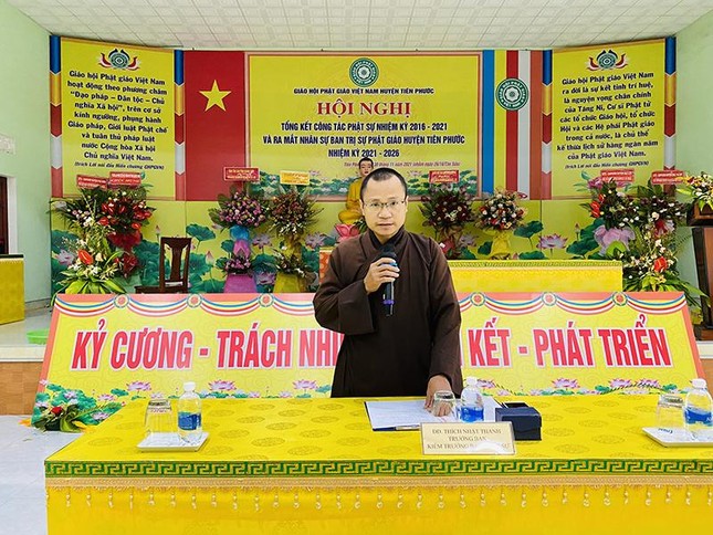 Ban Trị sự Phật giáo huyện Tiên Phước tổ chức phiên họp đầu tiên của nhiệm kỳ 2021-2026 ảnh 2