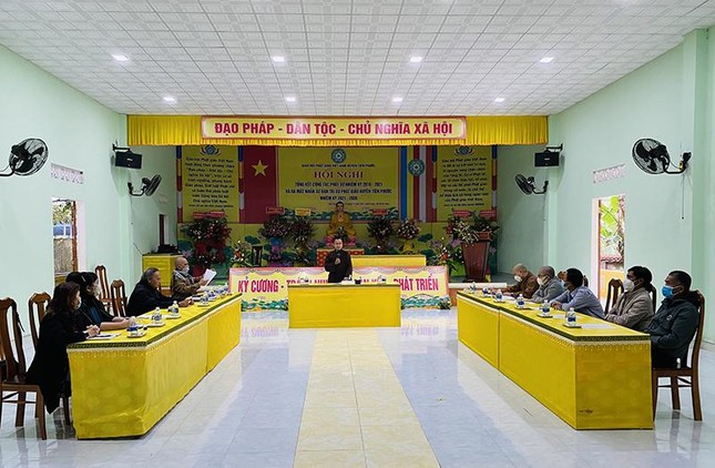 Ban Trị sự Phật giáo huyện Tiên Phước tổ chức phiên họp đầu tiên của nhiệm kỳ 2021-2026 ảnh 1