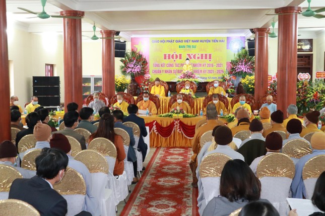Thái Bình: Chuẩn y nhân sự Ban Trị sự GHPGVN huyện Tiền Hải nhiệm kỳ 2021-2026 ảnh 3