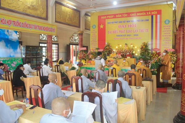 Đồng Tháp: Thượng tọa Thích Thiện Xuân làm Trưởng ban Trị sự Phật giáo TP.Cao Lãnh (2021-2026) ảnh 3