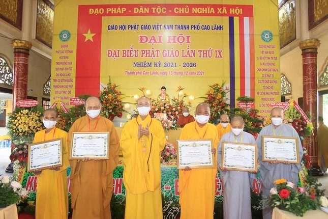 Đồng Tháp: Thượng tọa Thích Thiện Xuân làm Trưởng ban Trị sự Phật giáo TP.Cao Lãnh (2021-2026) ảnh 4