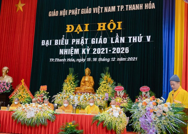 Đại hội đại biểu Phật giáo TP.Thanh Hóa lần thứ V, nhiệm kỳ 2021-2026 ảnh 2