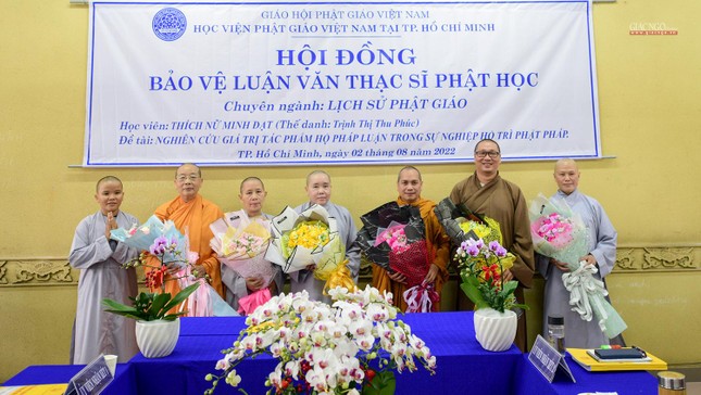 Học viện Phật giáo VN tại TP.HCM tổ chức bảo vệ luận văn thạc sĩ đợt 1 - 2022  ảnh 4
