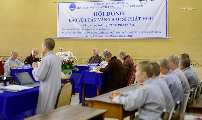 Học viện Phật giáo VN tại TP.HCM tổ chức bảo vệ luận văn thạc sĩ đợt 1 - 2022  ảnh 1