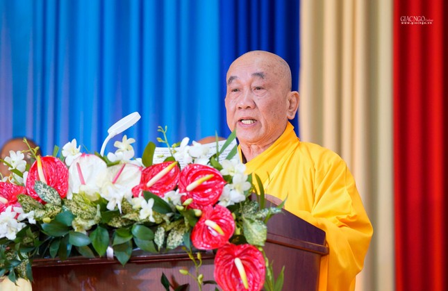 Lâm Đồng: Hòa thượng Thích Thanh Tân được tái suy cử Trưởng ban Trị sự GHPGVN tỉnh (2022-2027) ảnh 2