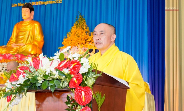 Lâm Đồng: Hòa thượng Thích Thanh Tân được tái suy cử Trưởng ban Trị sự GHPGVN tỉnh (2022-2027) ảnh 17