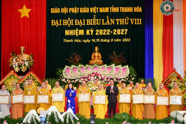Thanh Hóa: Thượng tọa Thích Tâm Định được suy cử tân Trưởng ban Trị sự tỉnh nhiệm kỳ 2022-2027 ảnh 23