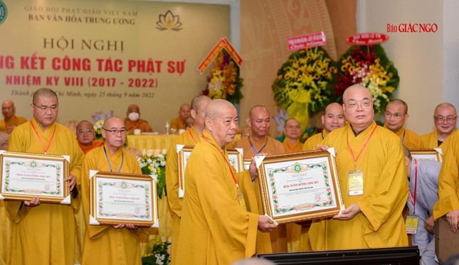 Ban Văn hóa Trung ương GHPGVN tổng kết công tác Phật sự nhiệm kỳ VIII (2017-2022) ảnh 14