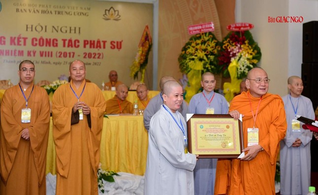 Ban Văn hóa Trung ương GHPGVN tổng kết công tác Phật sự nhiệm kỳ VIII (2017-2022) ảnh 16