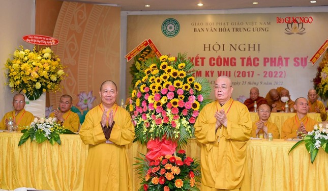 Ban Văn hóa Trung ương GHPGVN tổng kết công tác Phật sự nhiệm kỳ VIII (2017-2022) ảnh 3