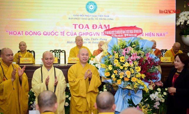 Toạ đàm, tổng kết Phật sự của Ban Phật giáo Quốc tế Trung ương GHPGVN nhiệm kỳ VIII (2017-2022)  ảnh 10